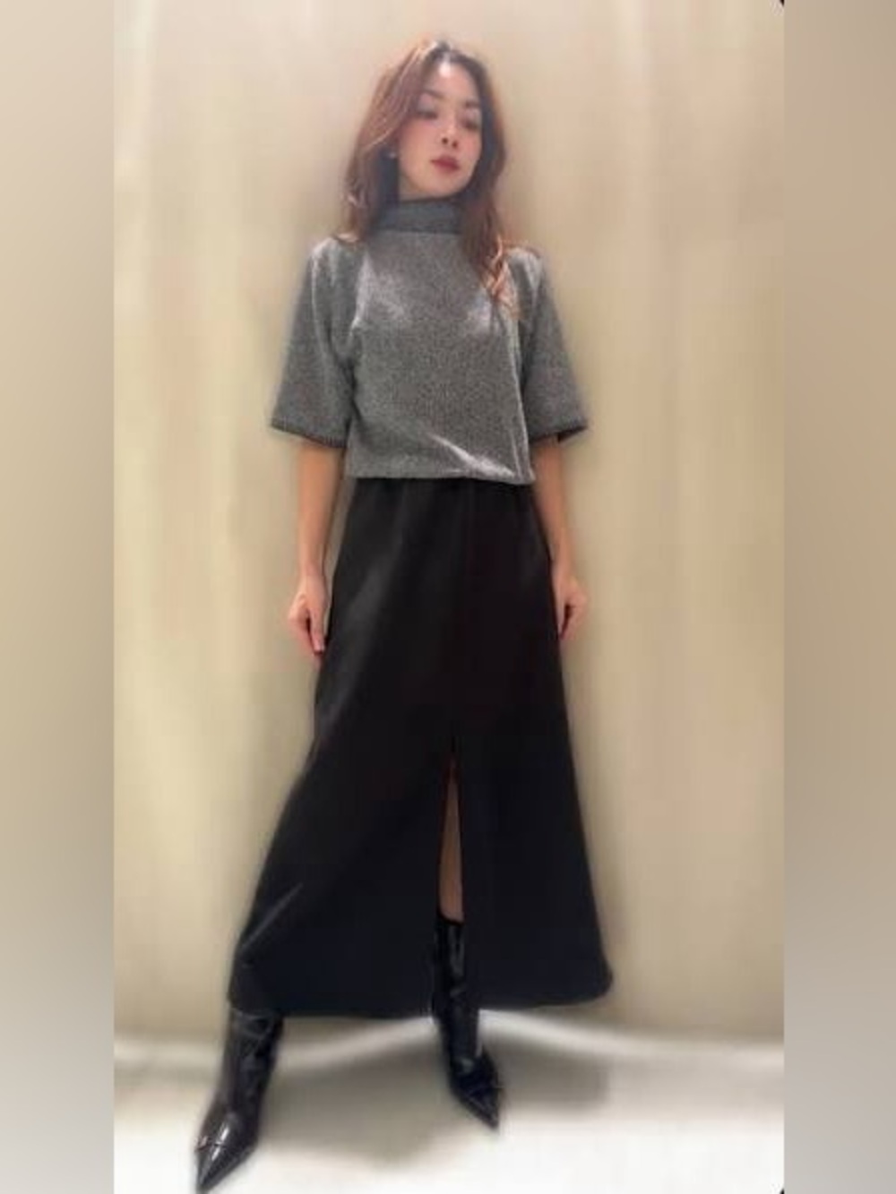 Zara combination midi dress